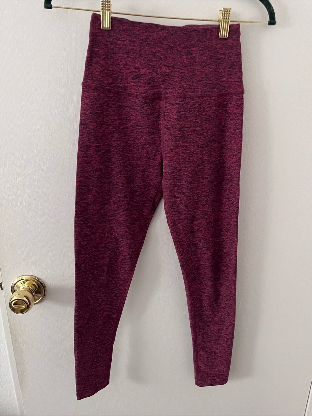 Beyond Yoga Berry Pink Space Dye Leggings High Waist Compression Small